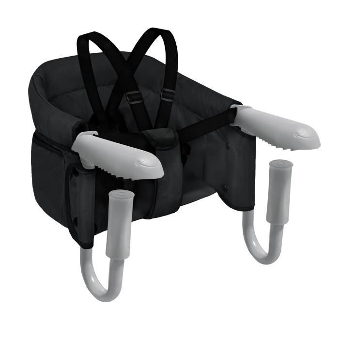 YRHOME Siège de table siège pliable siège bébé siège bébé siège bébé chaise haute avec sac de rangement Noir
