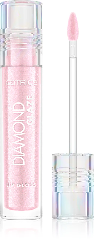 Gloss labial Catrice Diamond Glaze com efeito holográfico