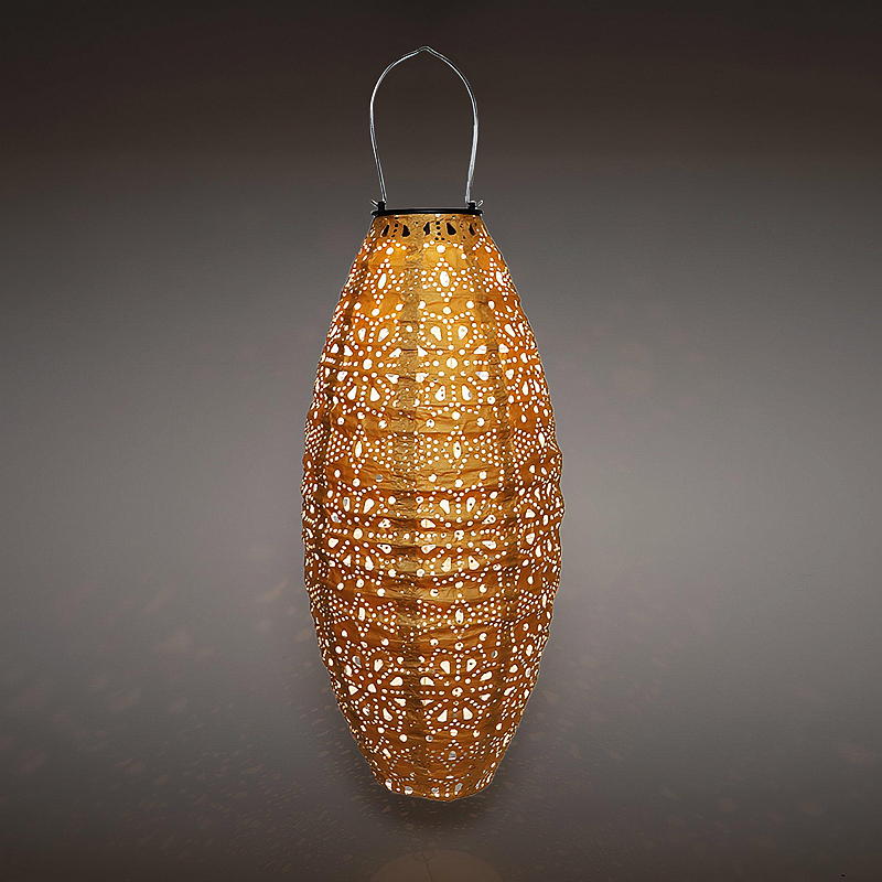 Papperslykta ø 20x45 cm, oval, Flory