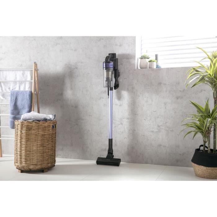 Aspiradora inalámbrica tipo escoba SAMSUNG VS15A6031R4 Jet 60 Turbo - 150 AW - Succión multiciclónica - Filtración HEPA - Autonomía de 40 min