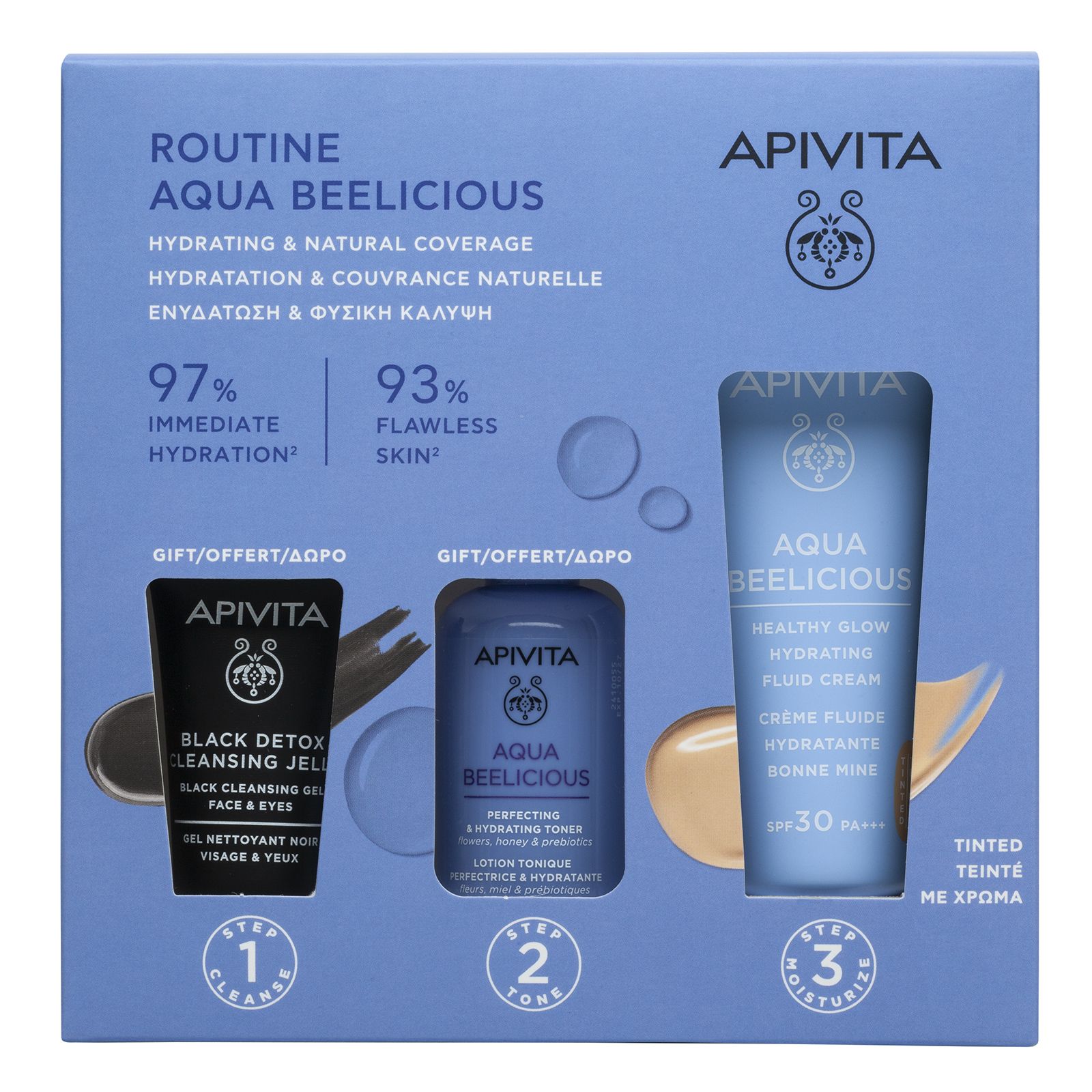 Aqua Beelicious paket: Hidratantna rutina i prirodno prekrivanje Setovi i paketi iz ljekarne