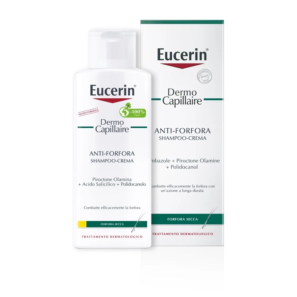 EUCERIN Eucerin DermoCapillaire kõõmavastane kreemšampoon 250 ml kuiva kõõma vastu