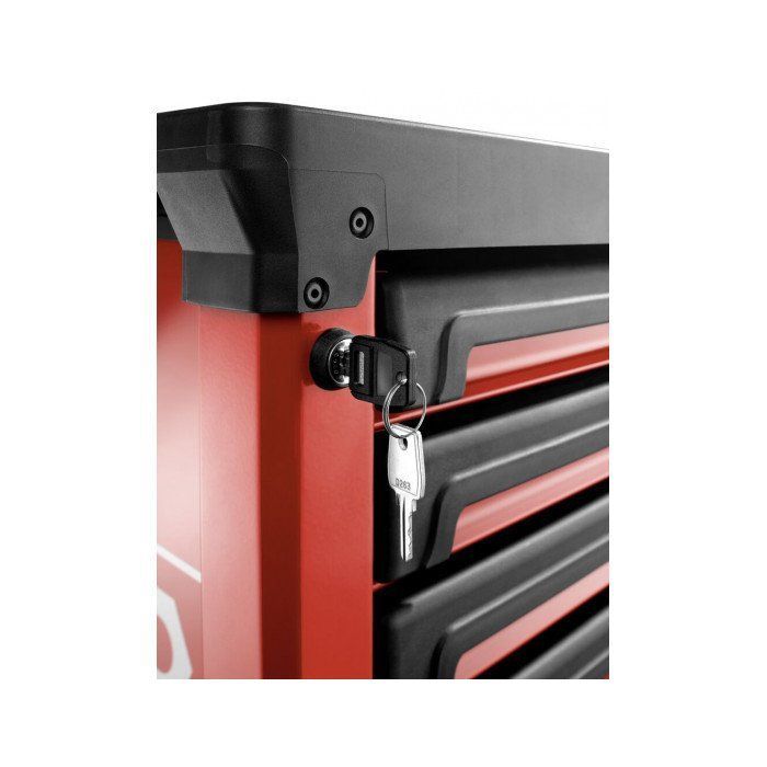 Carrello portautensili su ruote - FACOM - Roll M3 - 6 cassetti - Rosso - Polipropilene rinforzato con fibre