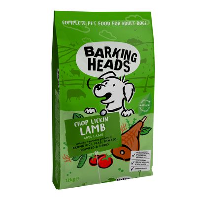 Cibo secco Barking Heads, confezione economica da 2 x 12 kg