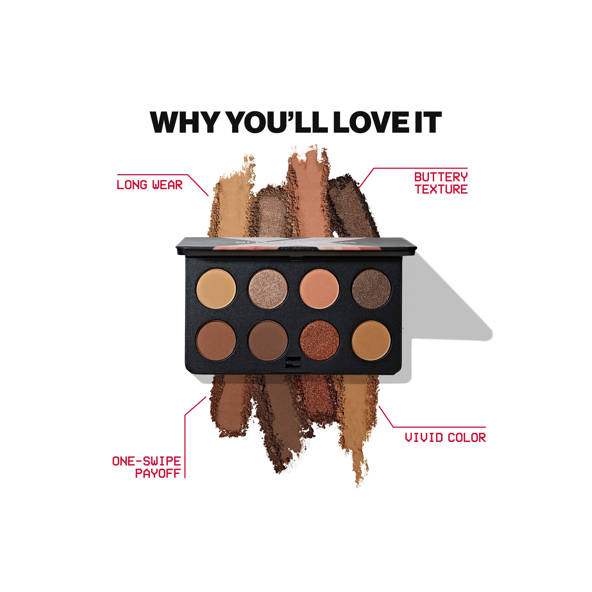 Παλέτα σκιών ματιών Always On Moodboard Cozy Vibes - Smashbox