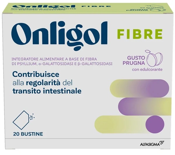 Fibres ONLIGOL et LAX CLISMA Onligol Prune 20 Buste Transit intestinal