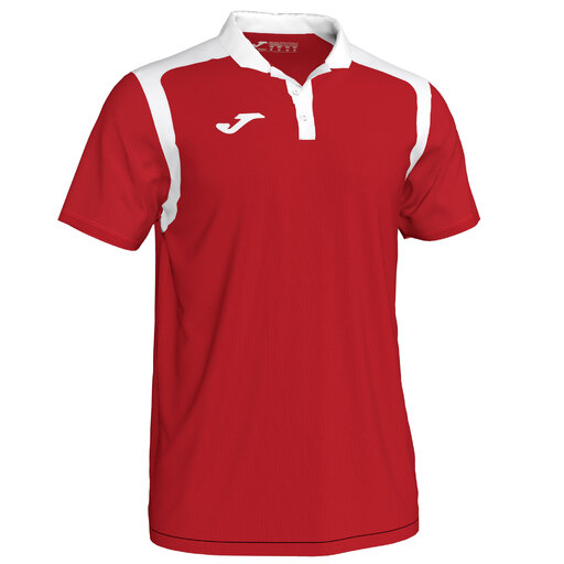  Tricou polo cu mânecă scurtă Joma Championship V, roșu și alb