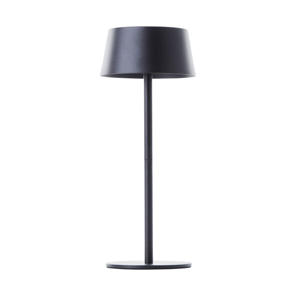 Lampă de masă LED Picco pentru exterior, cu baterie + energie solară, negru mat