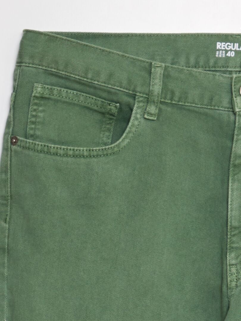 Calça jeans reta - tamanho 32 - azul