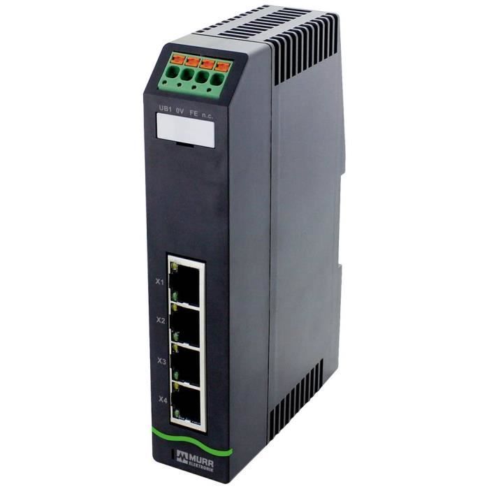 Switch di rete RJ45 a 4 porte - MURR ELEKTRONIK - Xelity 4TX - Switch non gestito - Fast Ethernet - 100 Mbps