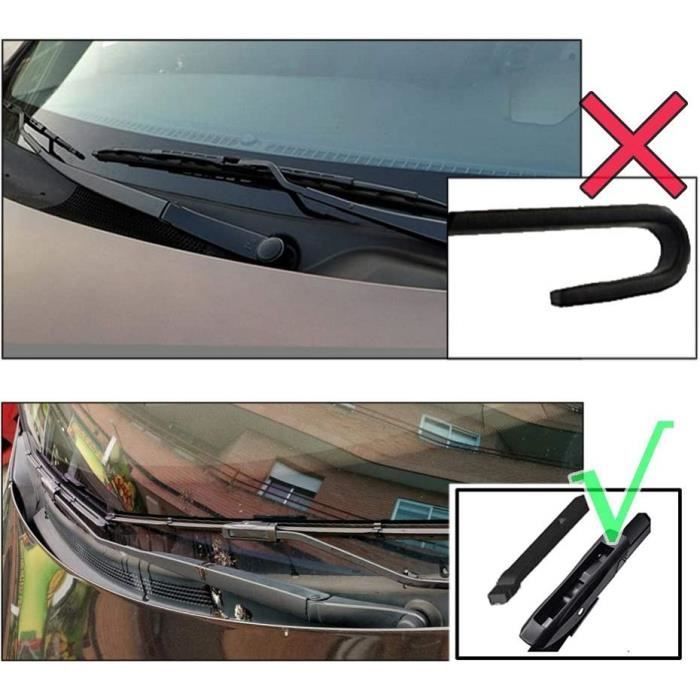 Set of 3 front and rear wiper blades for Renault Logan II MCV 2016-2020 and Dacia Logan MK2 MCV 2016-2020