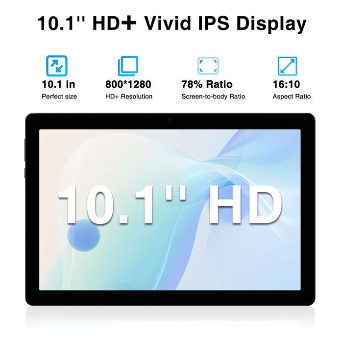 Tablette tactile 10 pouce DOOGEE U10 Android 16 16 Go + 128 Go Widevine L1 Batterie 5060mAh WiFi6 Widevine L1 - Violet