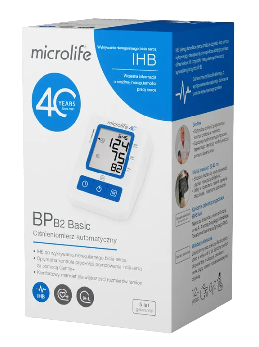 Microlife BP B2 Basic, Ciśnieniomierz automatyczny naramienny