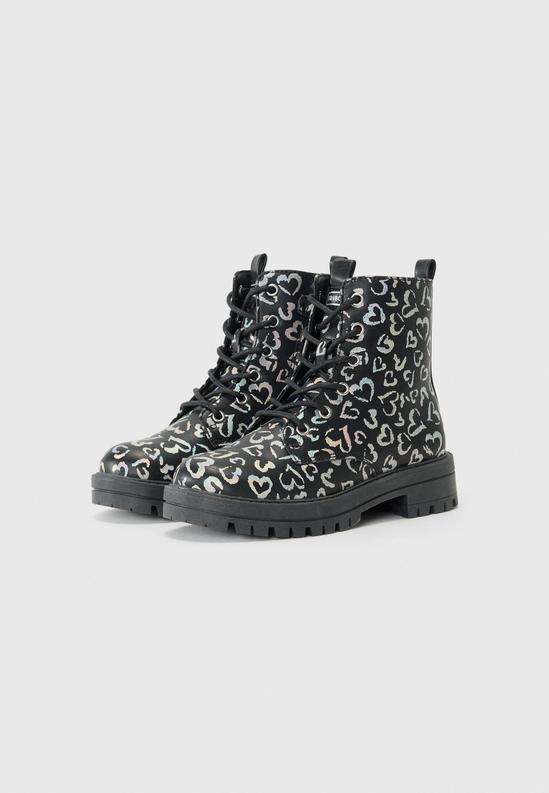 Friboo veterschoenen - zwart