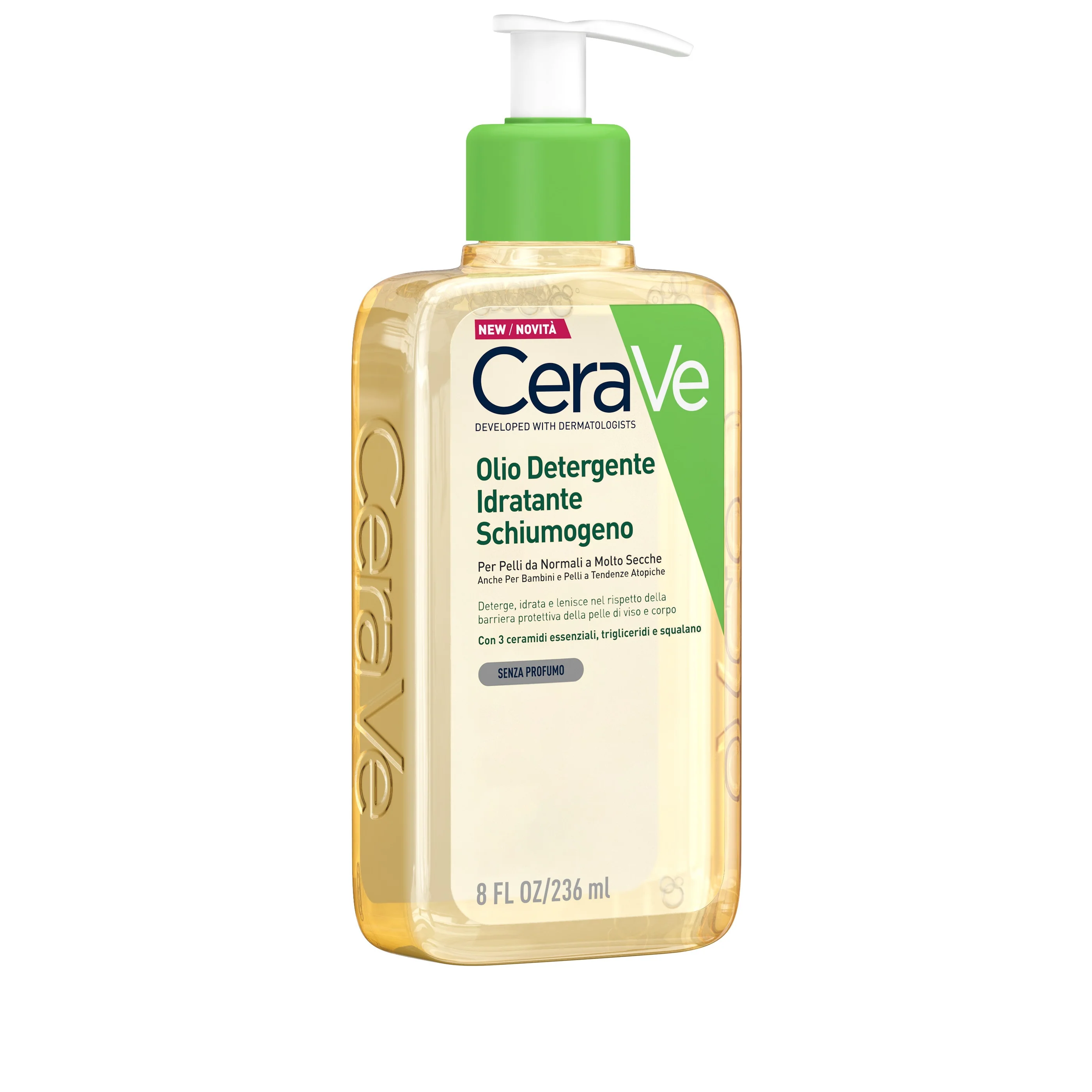 Detergenti Olio Detergente Idratante Schiumogeno - Gel detergente viso, Bagno e Doccia