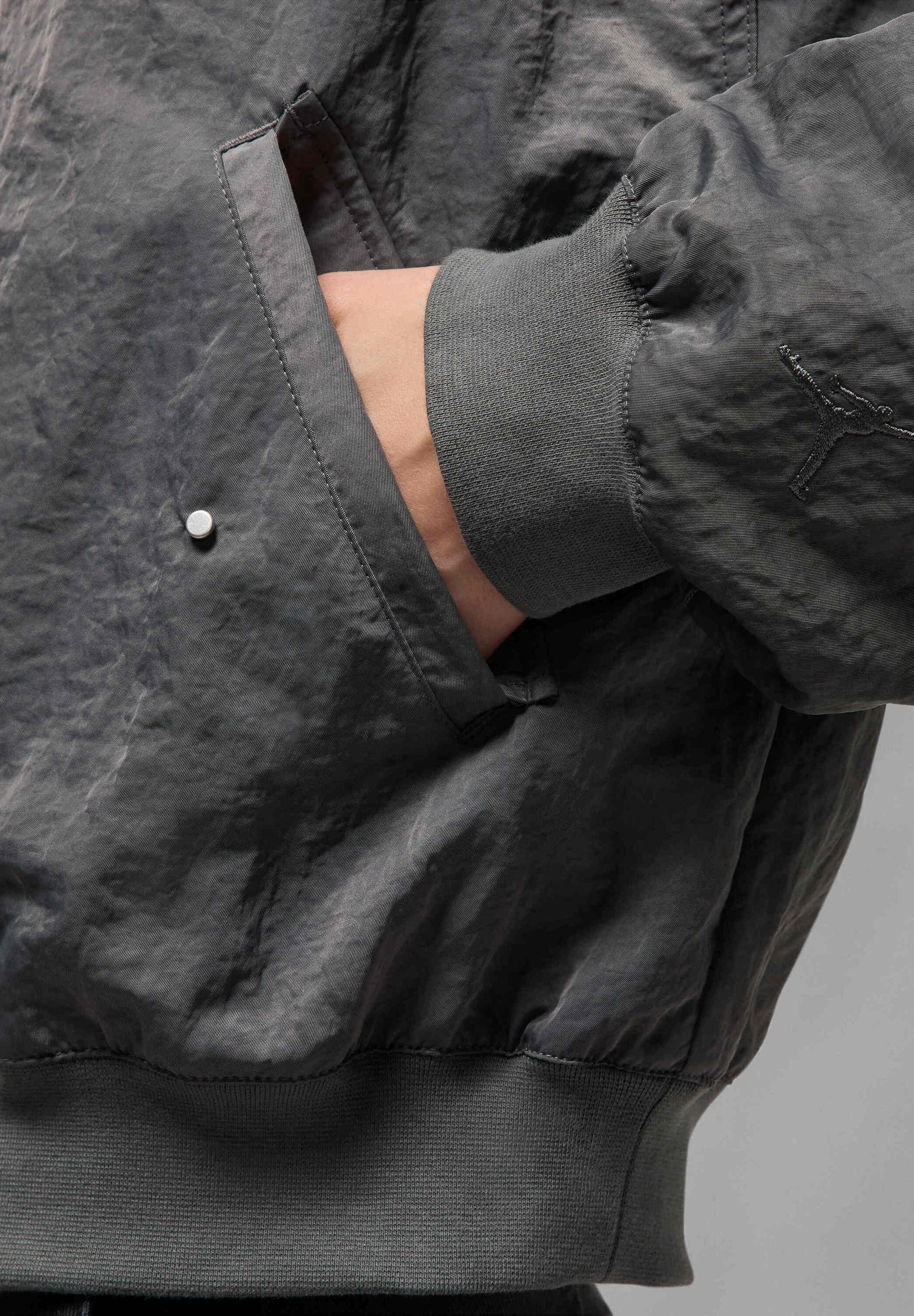 Jordan RENEGADE - Kurtka bomberka - iron gre lt smoke grey