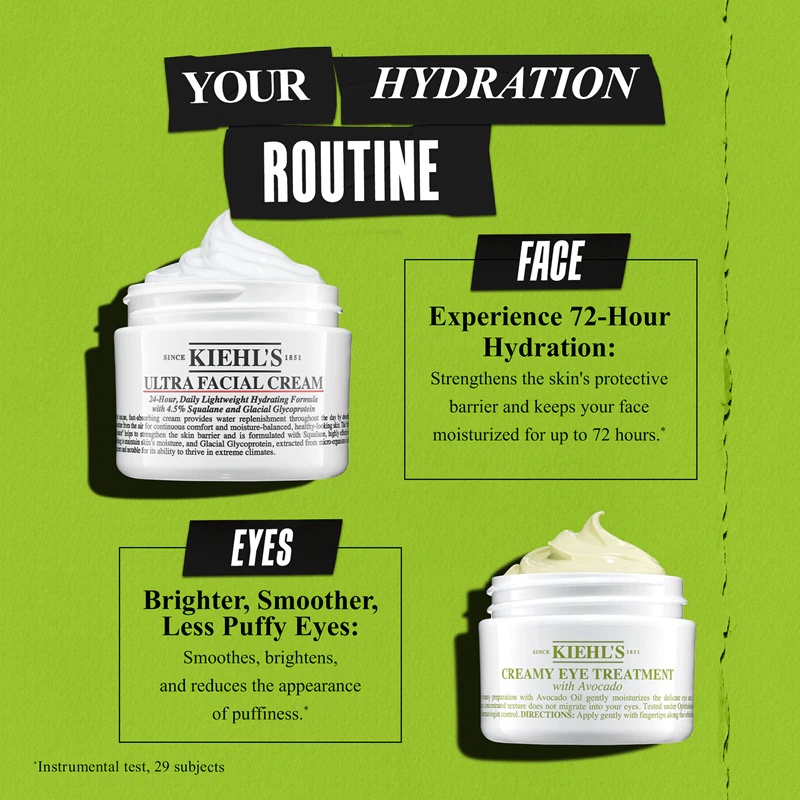 Kiehl's Avocado Creamy Eye Treatment – intensyviai drėkinanti akių srities priemonė su avokadu.