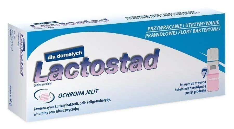 Lactostad Dla Dorosłych, Suplement diety zawierający żywe kultury bakterii, Płyn
