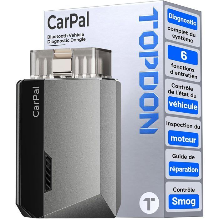 TOPDON Carpal Valise Diagnostic Auto Scanner OBD2 Tous systèmes et 6 Services de Réinitialisation en français