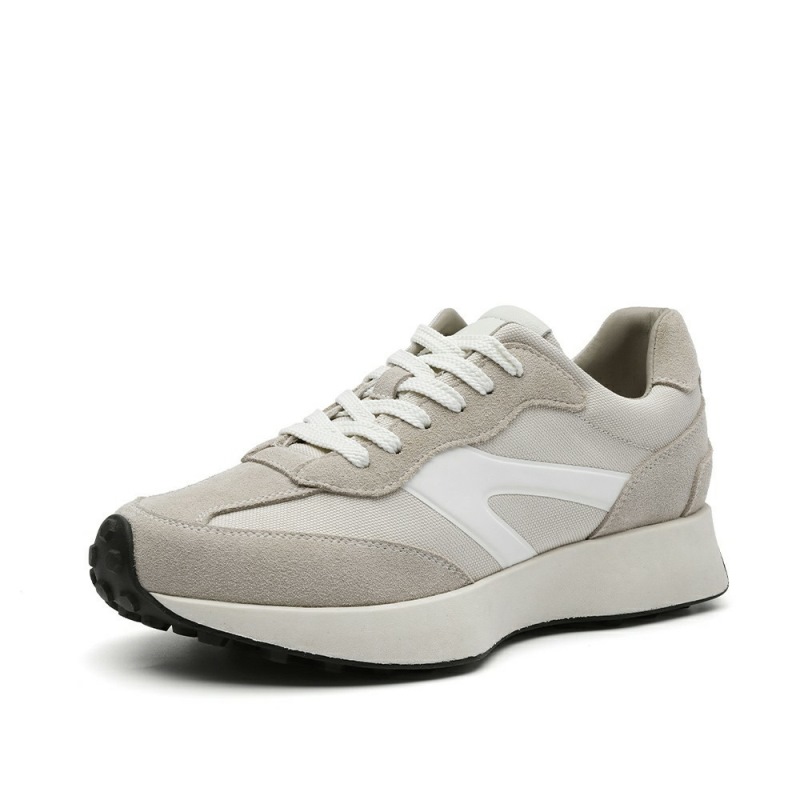 Sneakers estive da donna, scarpe basse con plateau, sneakers casual alla moda con suola spessa e inserti, scarpe da donna