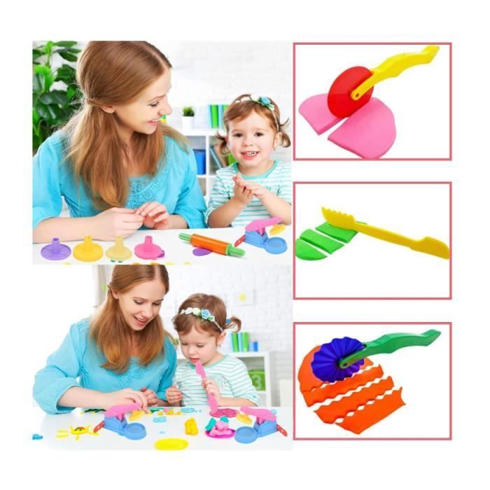 22 Pièces Outils de Pâte À Modeler Moules Kit, Enfants Jouets Outils de Pâte à Modeler, Outils de Pâte à Modeler,(Couleur Aléatoire)