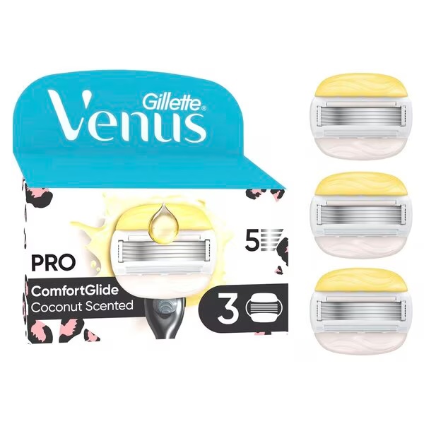 Náhradné žiletky Gillette Venus Pro ComfortGlide Coconut<br>3 kusy