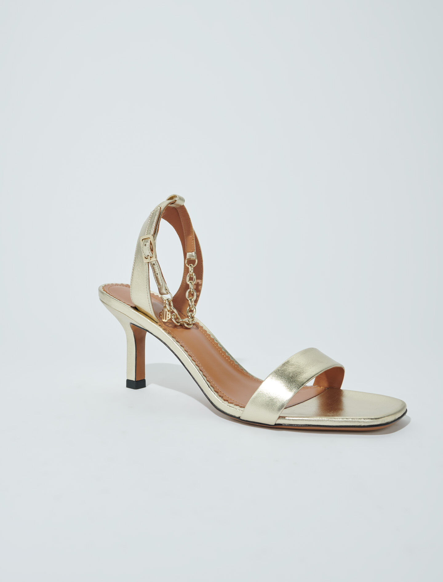 Gouden metallic leren sandalen - Doré Clair