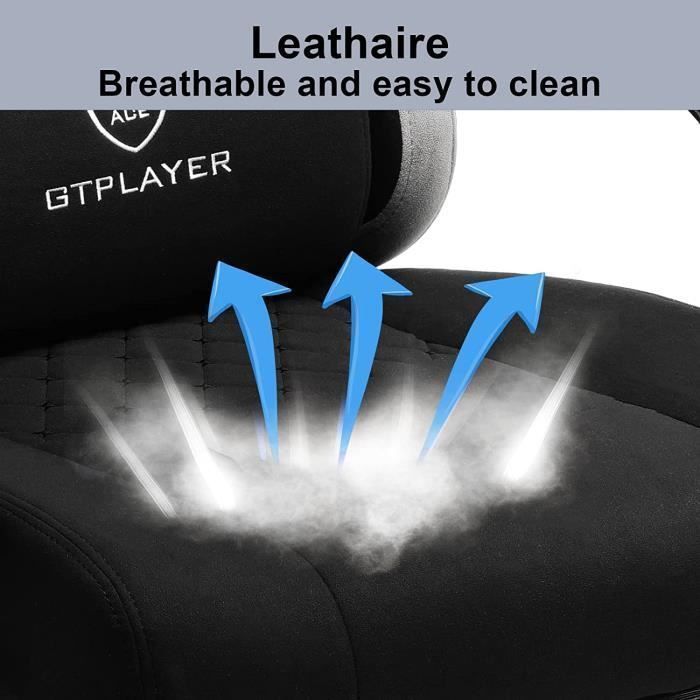 Silla de oficina ergonómica para juegos con reposabrazos reclinables - Altura ajustable hasta 150 kg