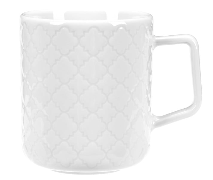 Kubek 400 ml Marrakesz biały LU07 (000T)