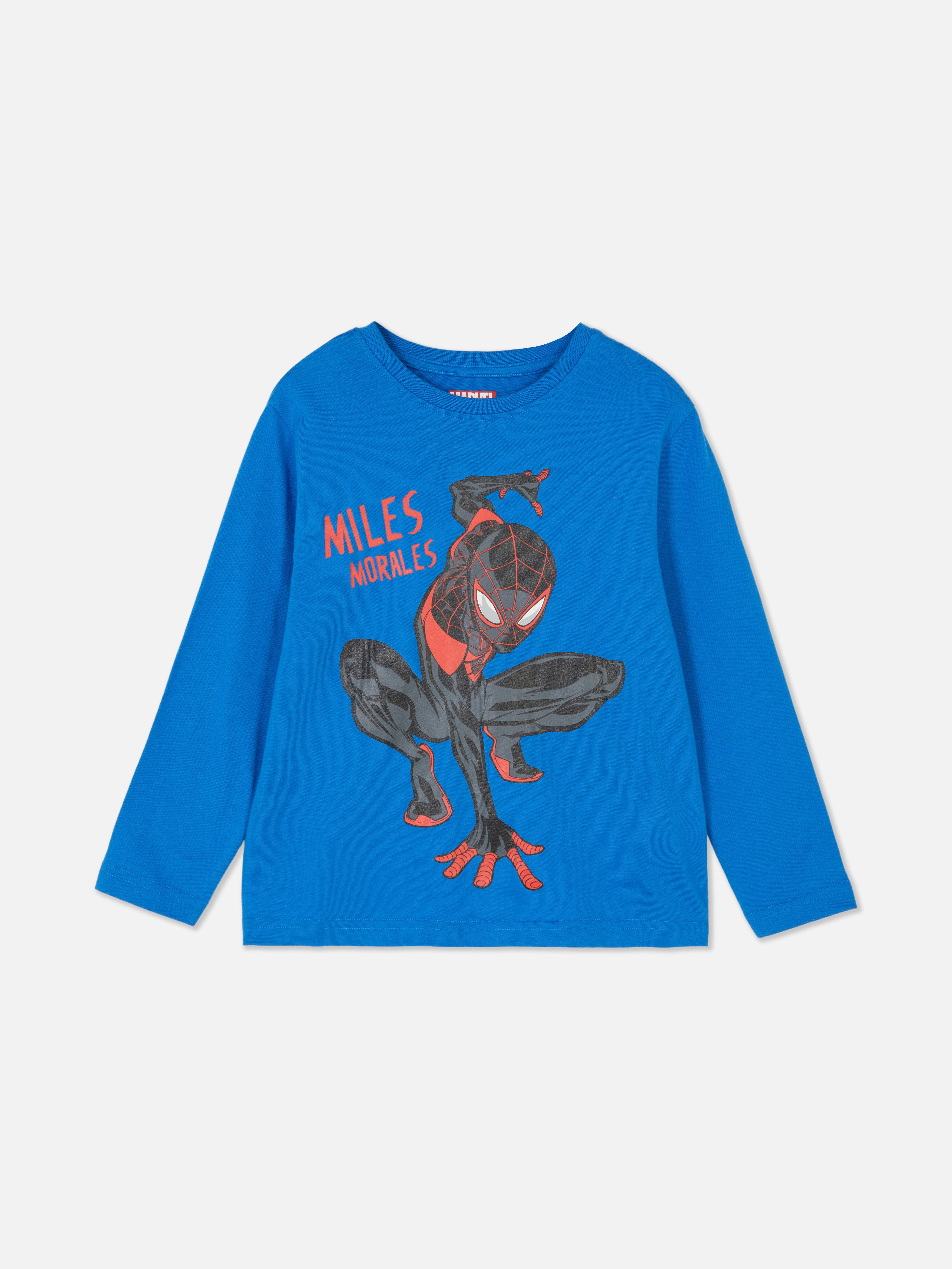 Tricou MARVEL Spider-Man Miles Morales Un tricou cu mânecă lungă cu un imprimeu Miles Morales pe față