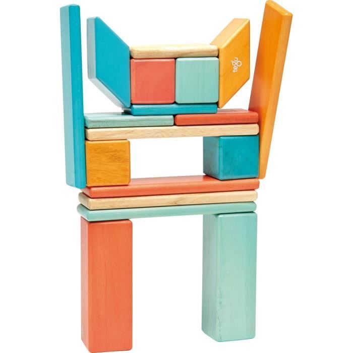 TEGU Sunset 24 Pièces - Blocs de bois aimantés - Jeu de construction