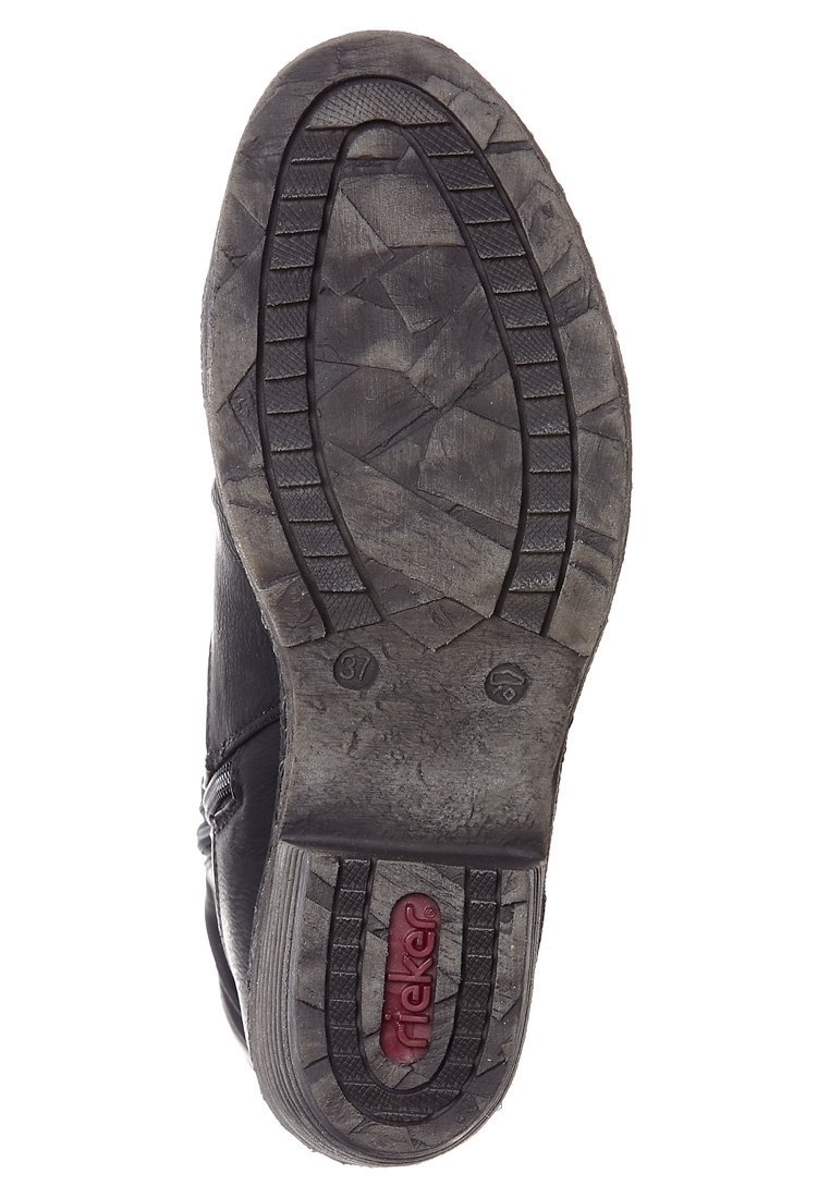 Rieker cowboy/biker enkellaars - zwart