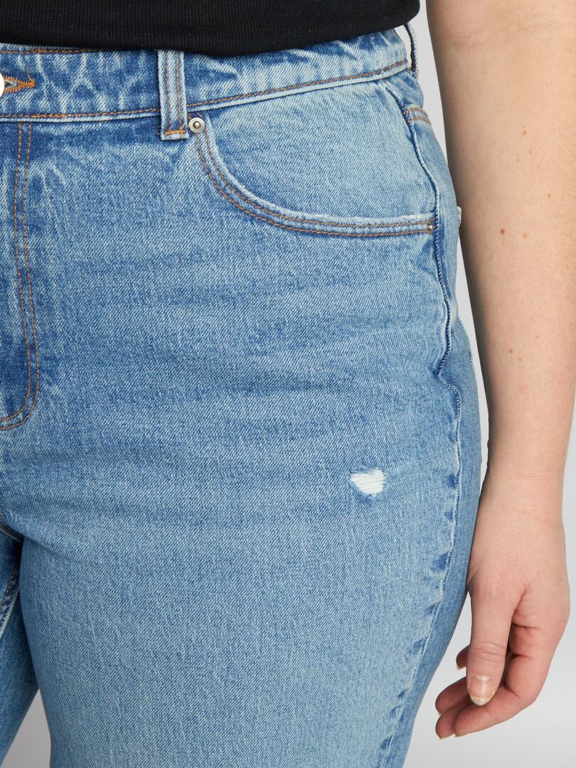 Pantalones vaqueros acampanados/de bota de talle alto - AZUL