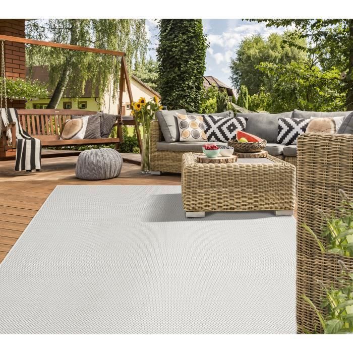 Alfombra moderna extra suave - THE CARPET - Mistra - Crema - 120x170 cm - Interior/Exterior