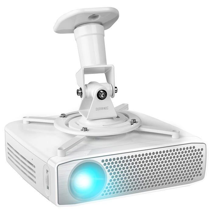 Duronic PB07XB Support vidéoprojecteur Universel inclinable et Rotatif Capacité 10 kg Installation Plafond Idéal pour Home cinema