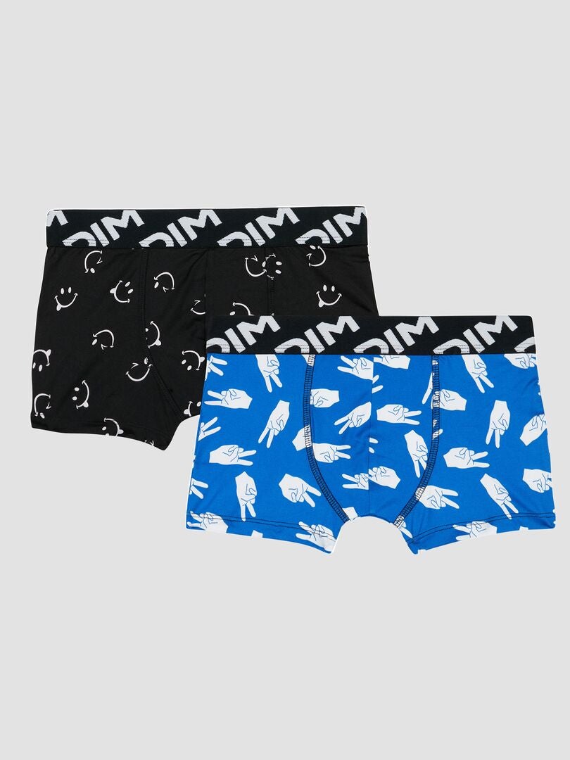 Set van 2 bedrukte boxershorts - GRIJS