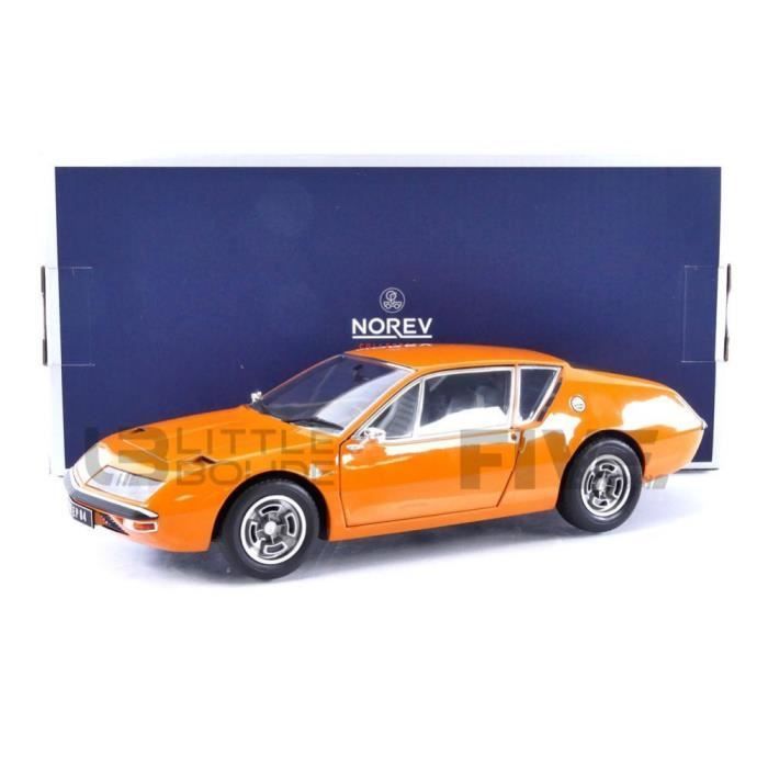 Miniature Collectible Car - NOREV 1/18 - ALPINE A310 1600 VF - White and Orange