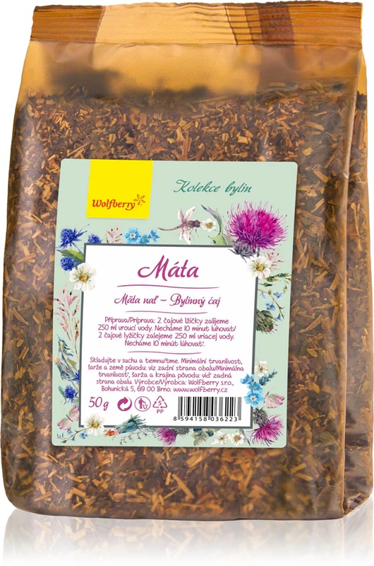 Wolfberry zāļu kolekcijas piparmētru lapu zāļu tēja
