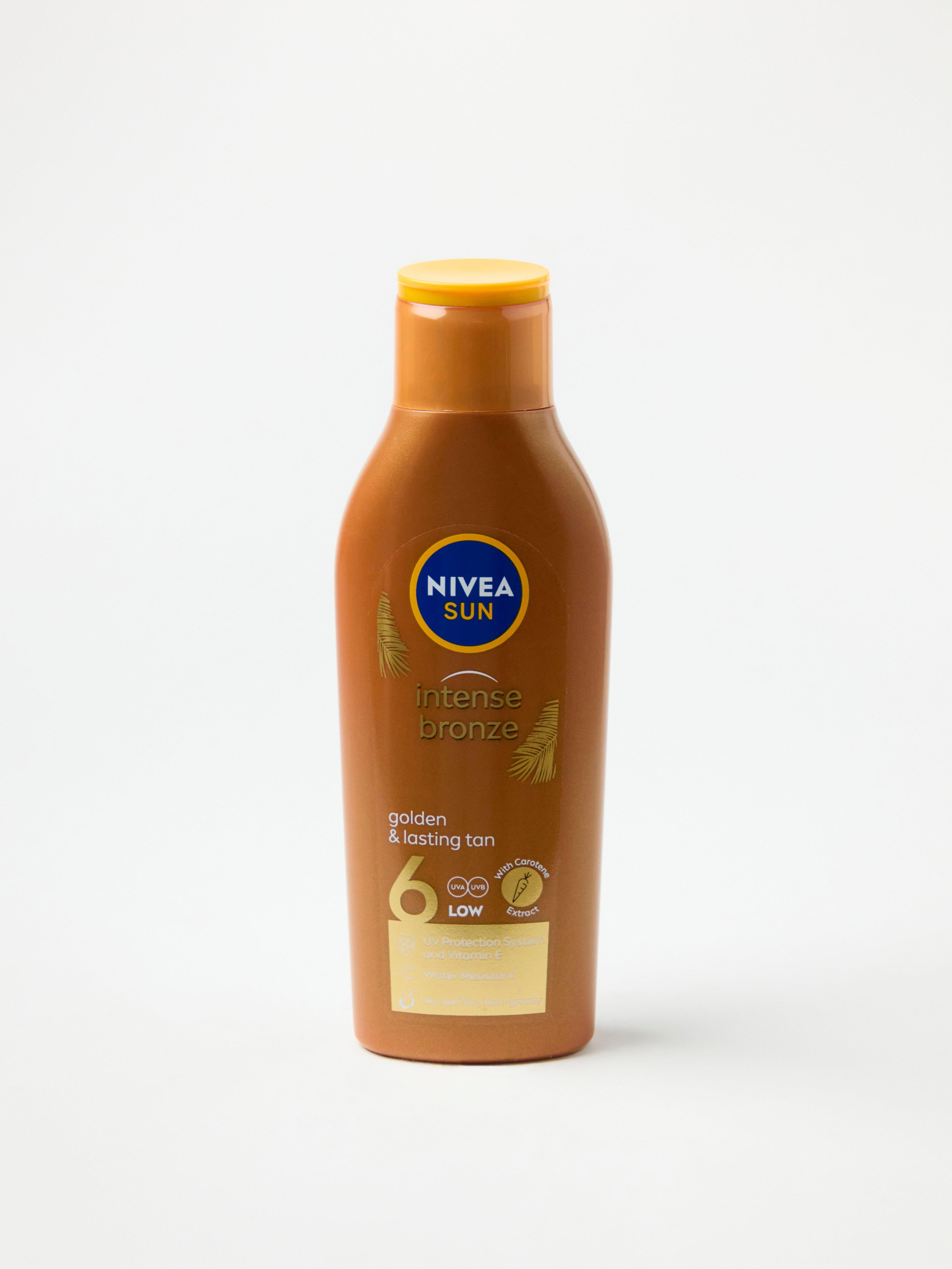 NIVEA Intense Bronze opalovací mléko SPF 6 bez barviva