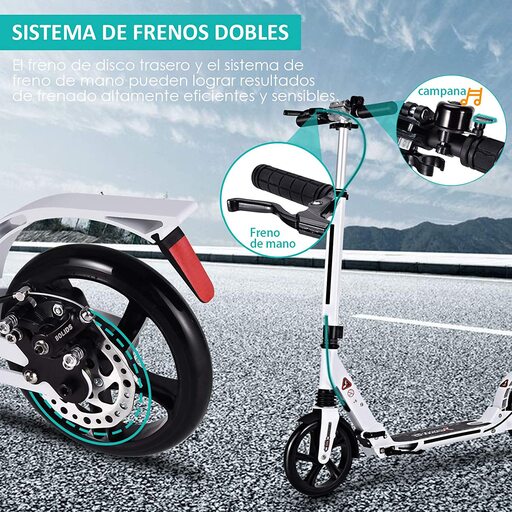  Costway Folding Scooter, Supports Up to 100kg