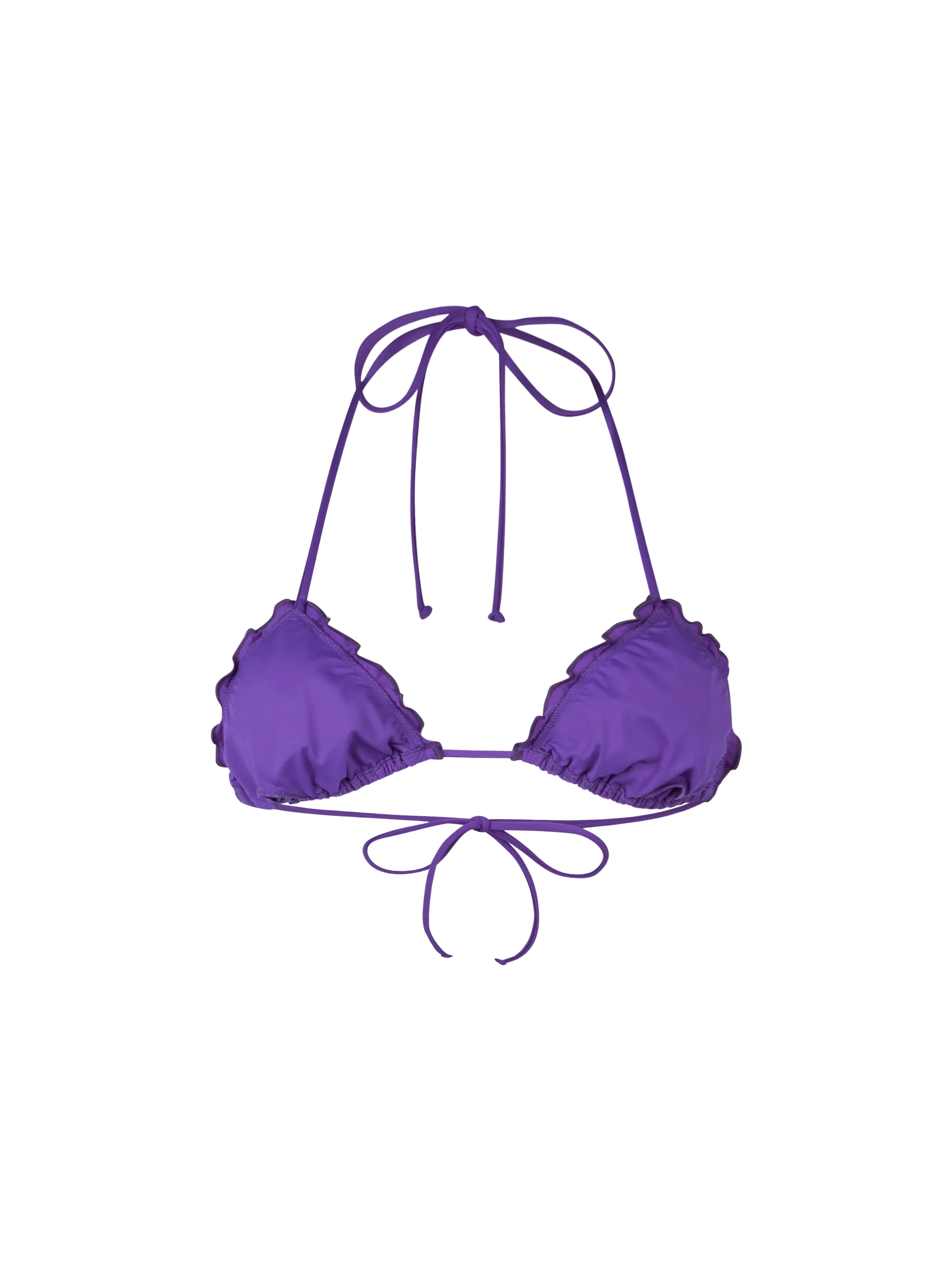 Haut de plage triangle violet Sagittaire pour femme