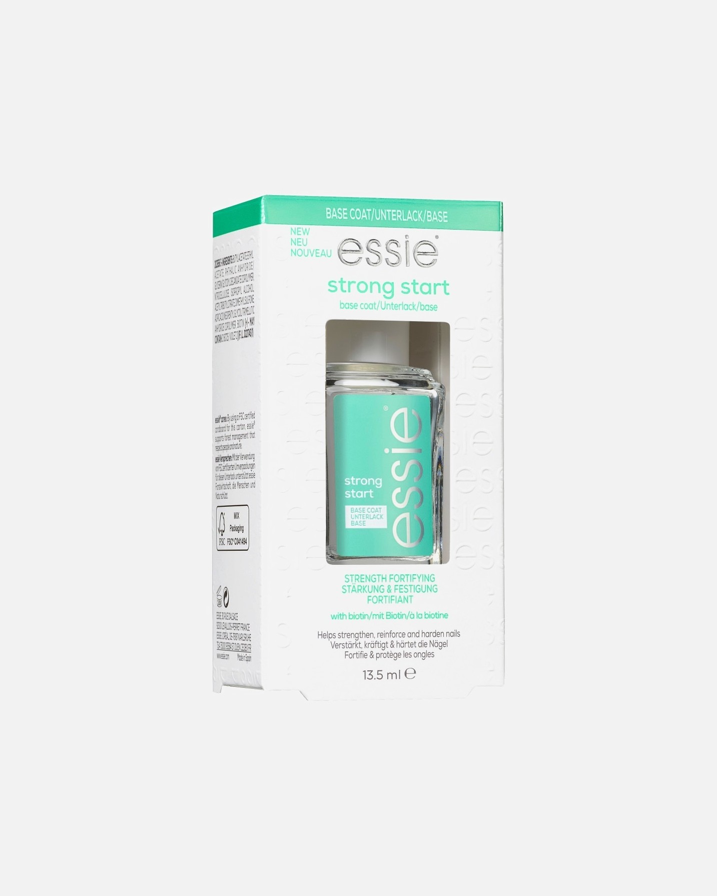 „essie“ pagrindas ir viršutinis lako sluoksnis „Strong Start“ – 13,5 ml