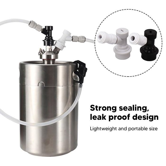 Kit di disconnessione con blocco a sfera per dispenser di liquidi per fusto di birra SURENHAP, dispenser di liquidi da tavolo per cucina