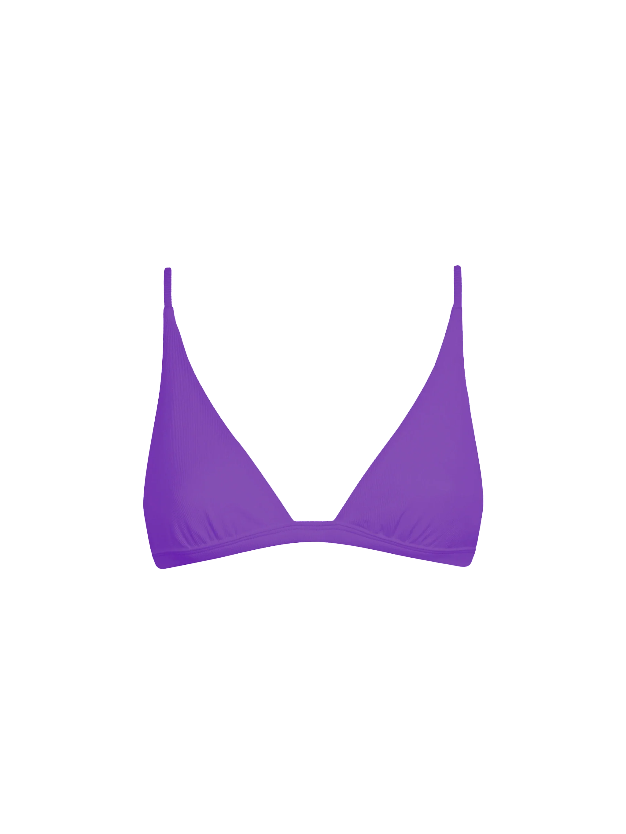 Traje de baño Rylie morado con top triangular para mujer
