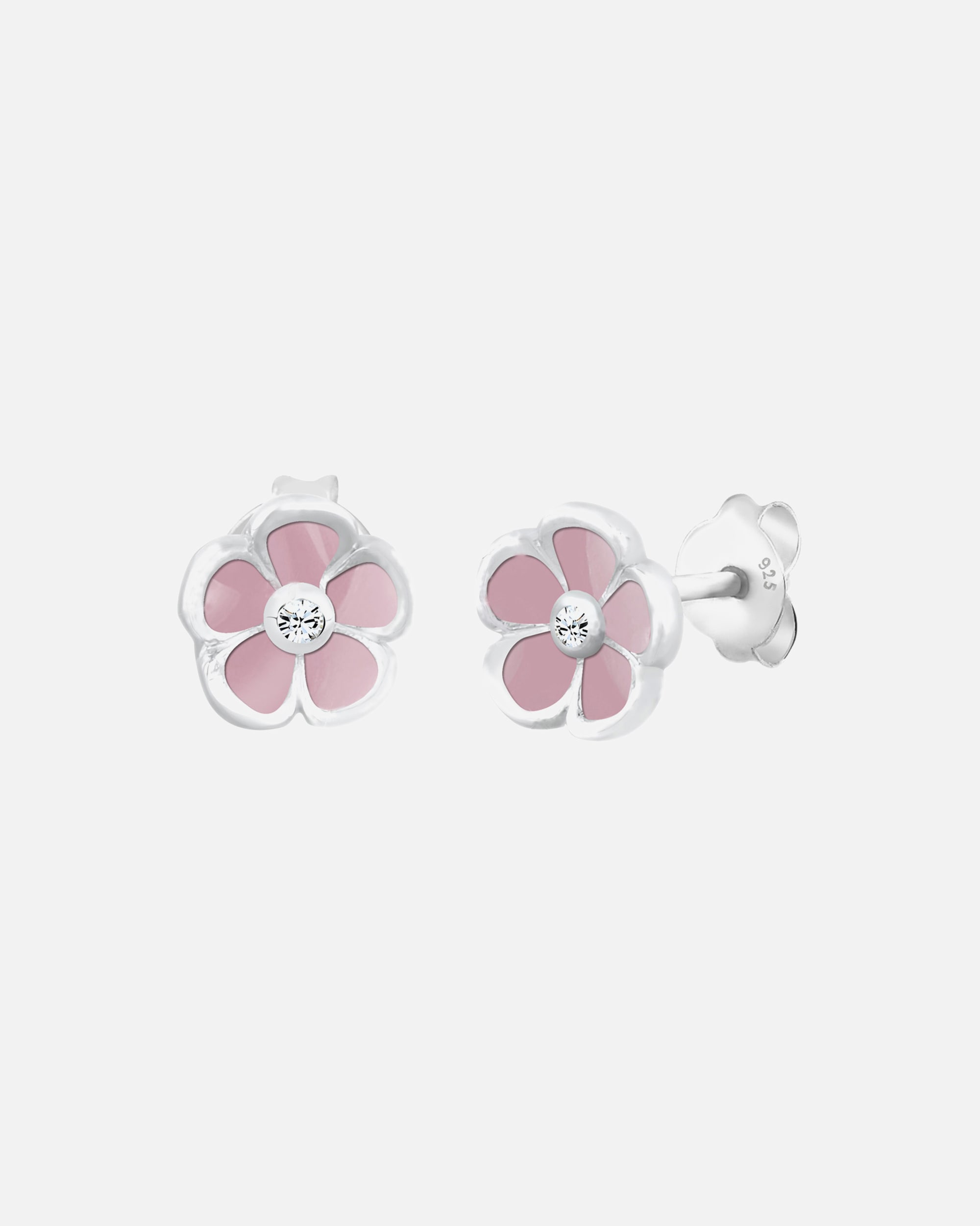 Elli Enfants Fleur à fleurs cristal en argent sterling 925
