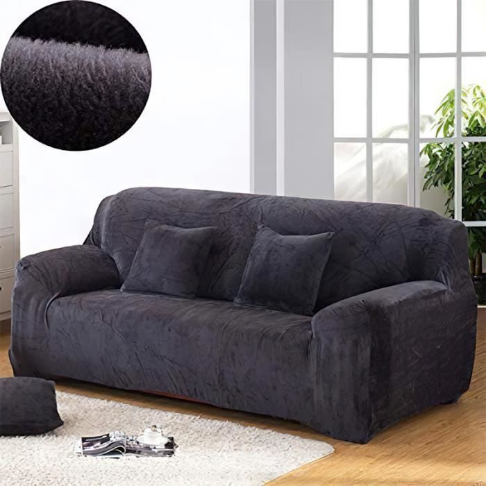 Funda elástica para sofá MERKMAK, funda de terciopelo elástica para sofá de 3 plazas, protector de muebles para sofá