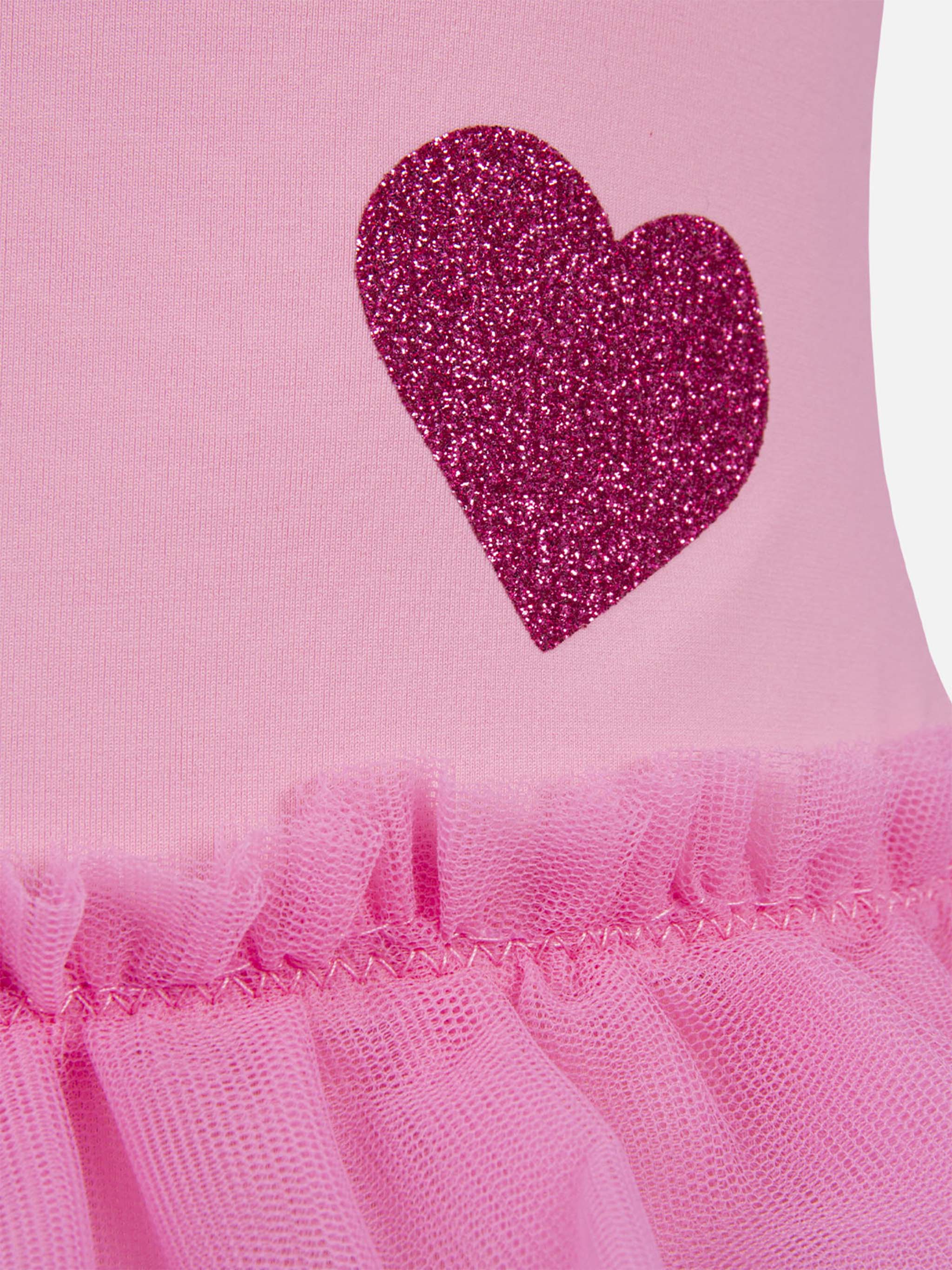 Kostuum intero Dancer met balza in tule en glitter