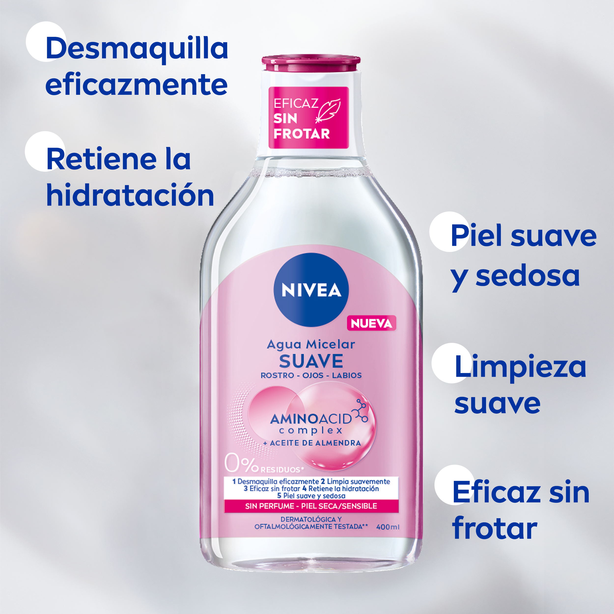 Micelārais ūdens sausai ādai Sejas attīrīšana