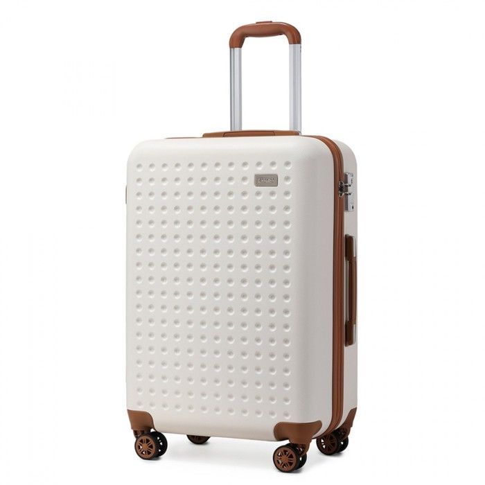 Maleta grande Kono de 76x50x31cm, ABS, maleta rígida de cabina, 4 ruedas, con cerradura.