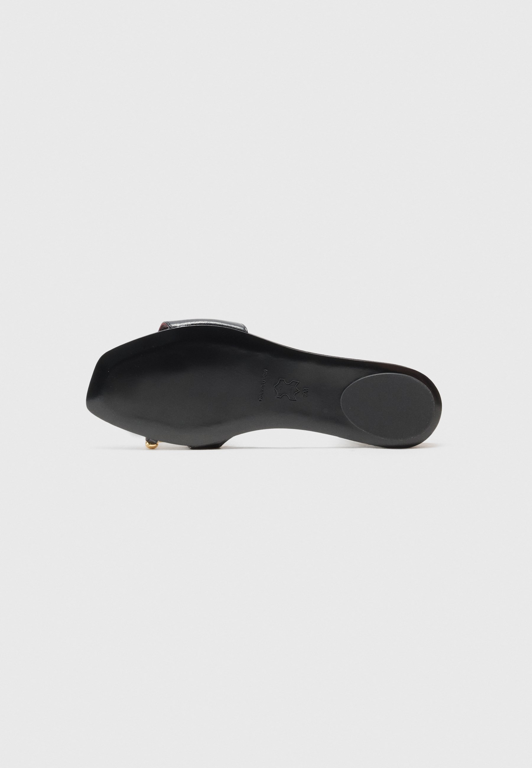 Tory Burch PIERCED - Pantoufles - noir/argent parfait